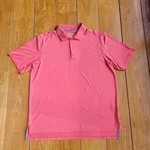 Drake Pink Golf Polo